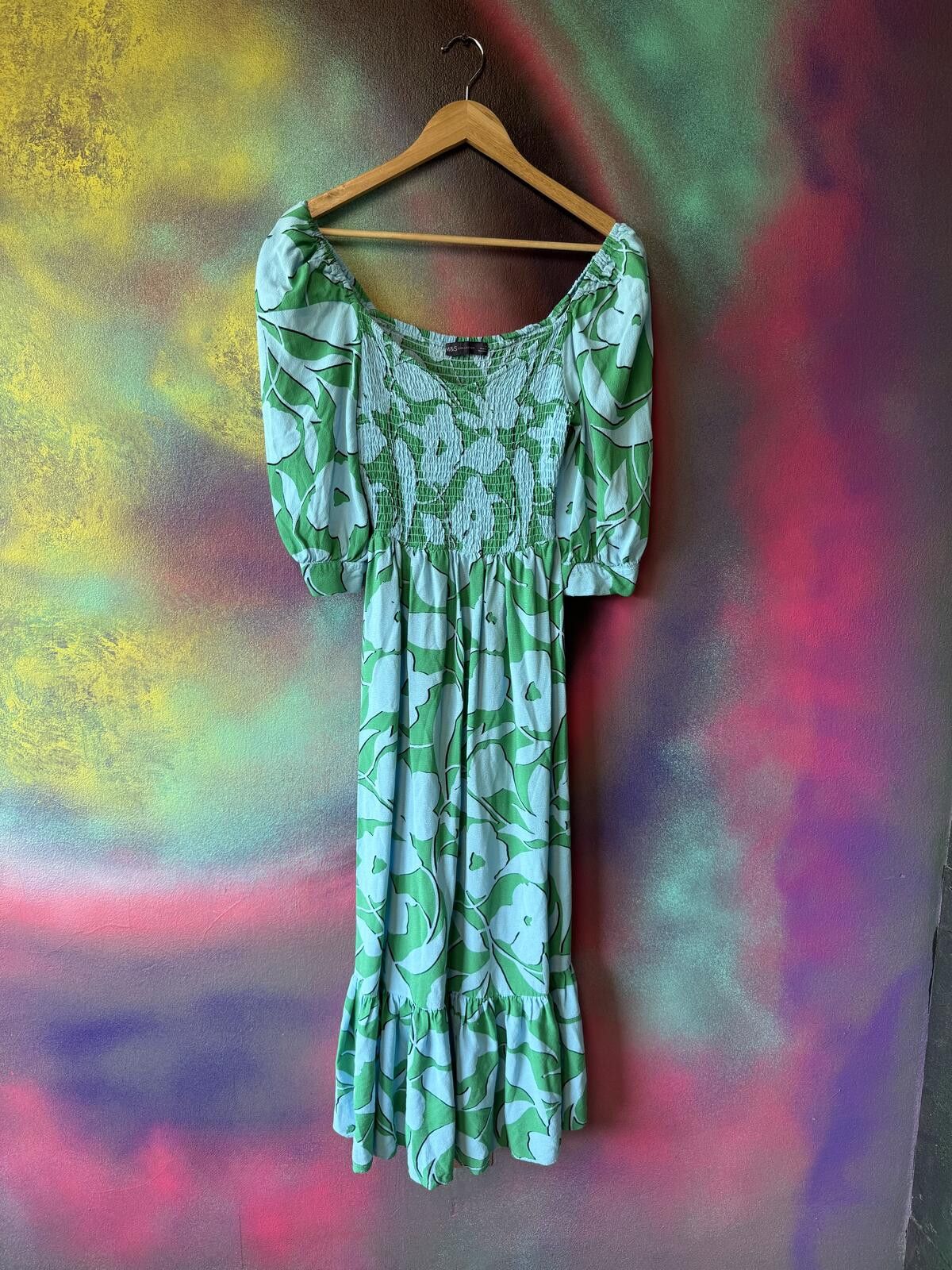 M.E. Sport M&S square neck midi dress Size: 8 Size S / US 4 / IT 40 - 1 Thumbnail