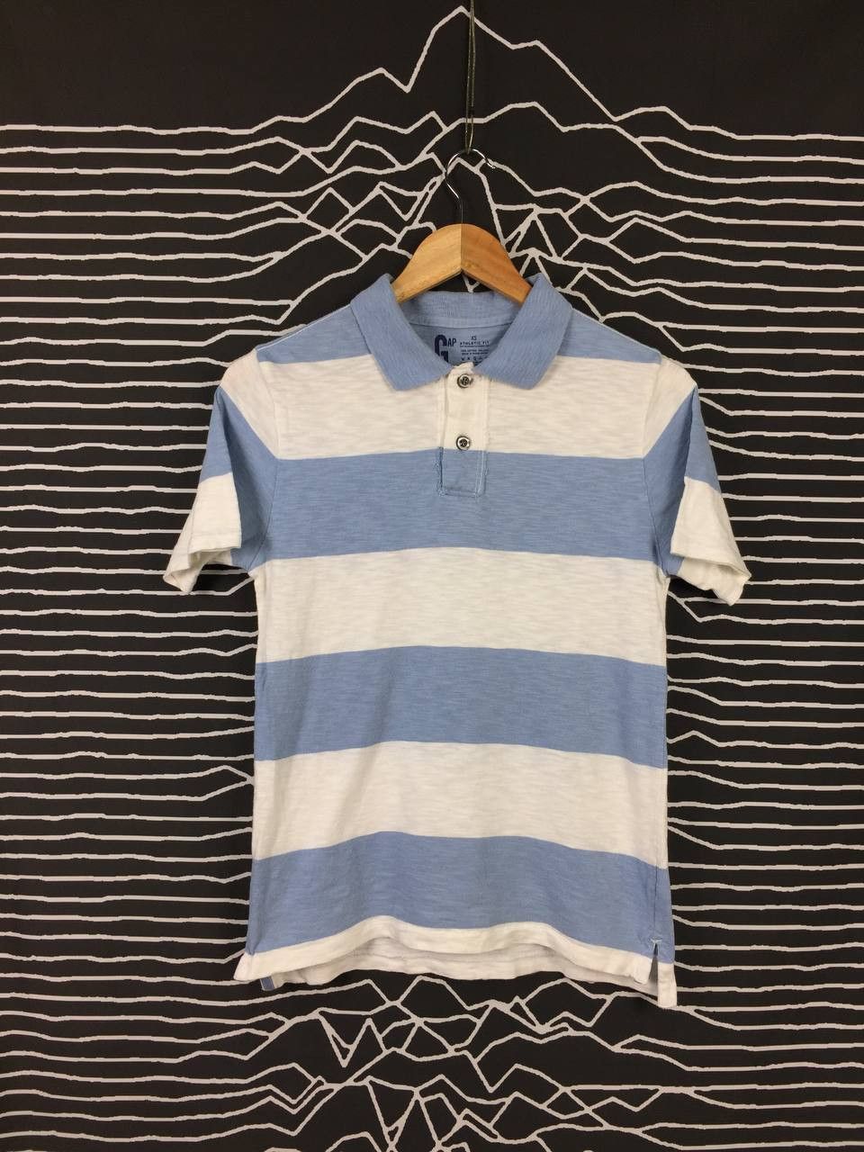 Gap GAP Athletic Fit Striped Polo Shirt Size XS Size US XS / EU 42 / 0 - 2 Thumbnail