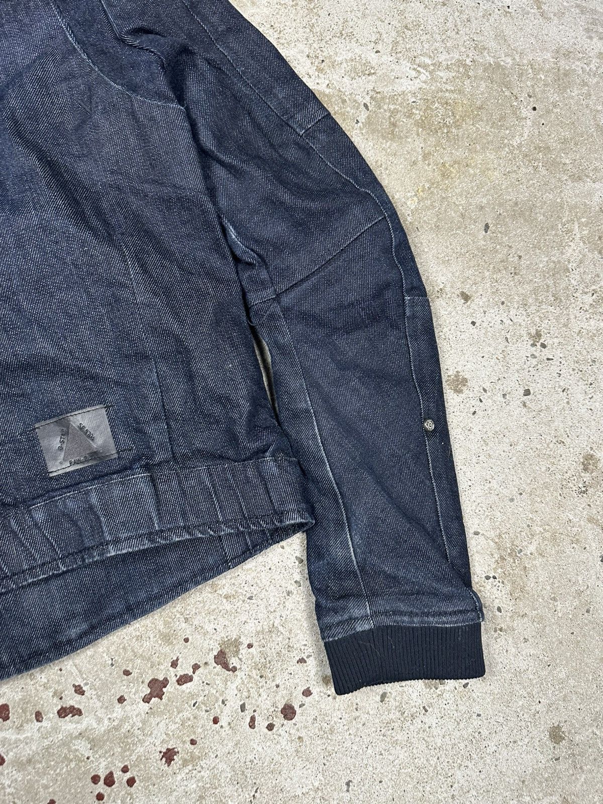 G-Star × Japanese Brand × Vintage Vintage Y2K G Star Raw Tentic Bomber Denim Jacket Biker Moto Size US XXS / EU 40 - 10 Thumbnail