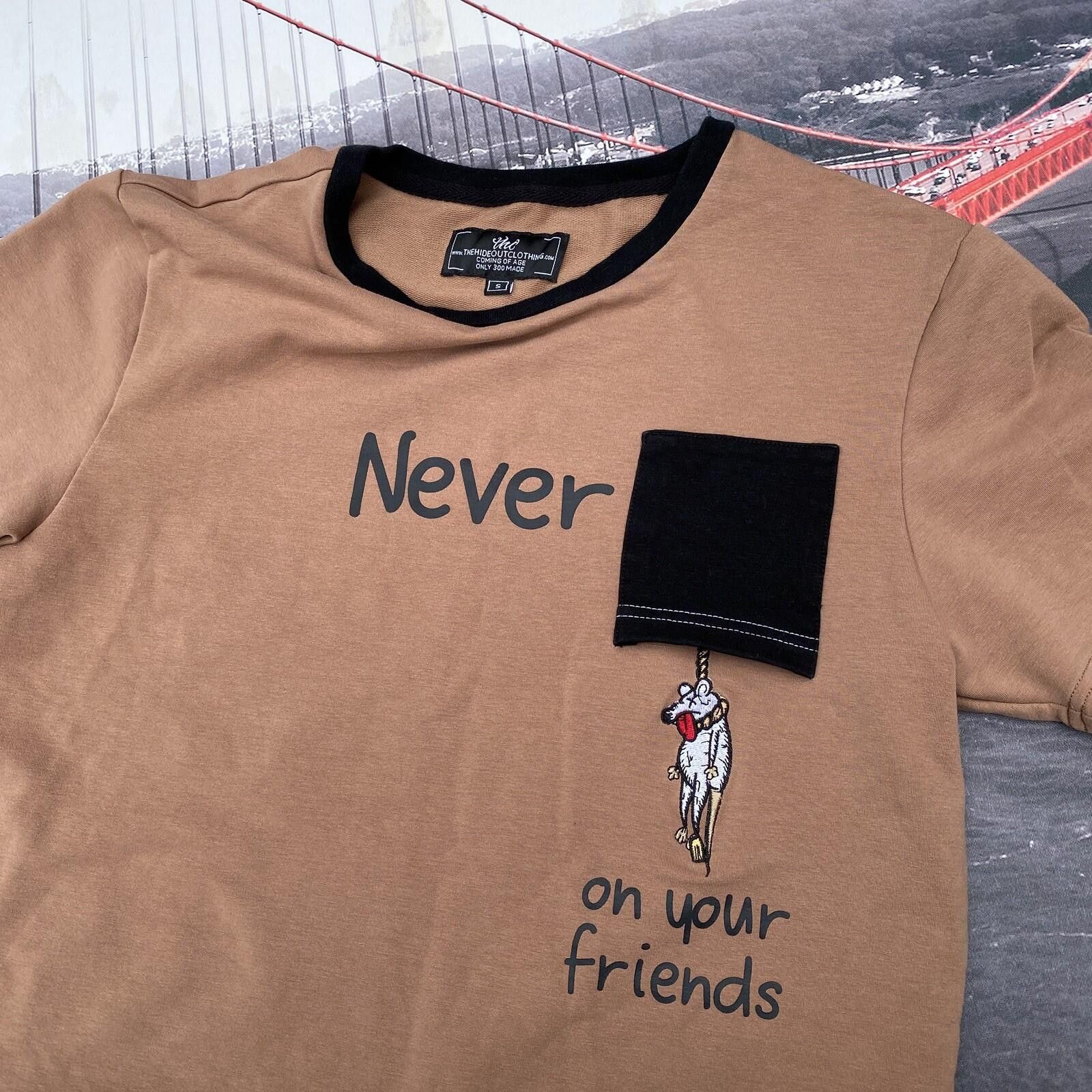 Other The Hideout Clothing Mens S Never Rat on Your Friends Tee Size US S / EU 44-46 / 1 - 3 Thumbnail