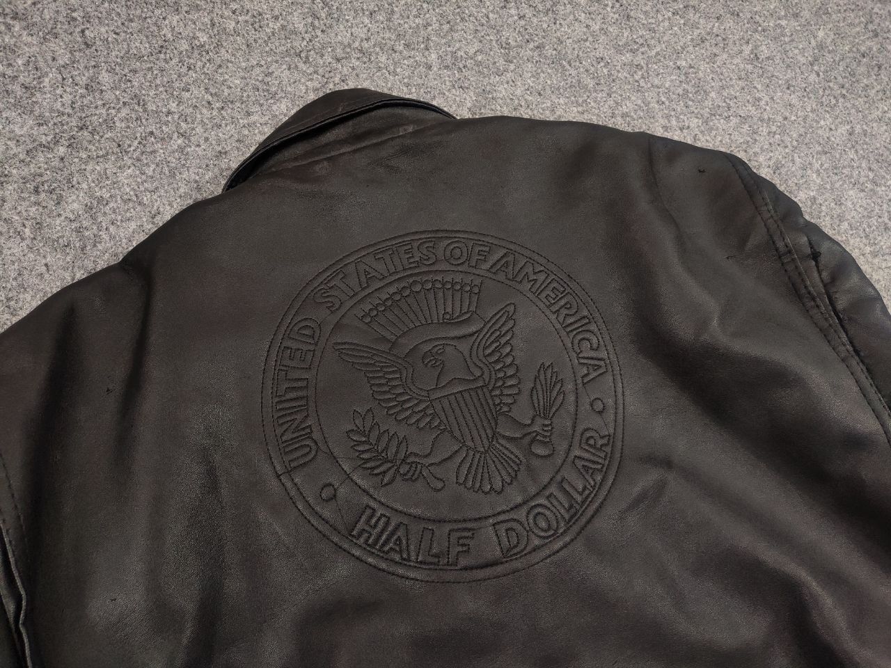 Vintage Vintage U.S Army Half Dollar Synthetic leather bomber jacket Size US M / EU 48-50 / 2 - 10 Thumbnail