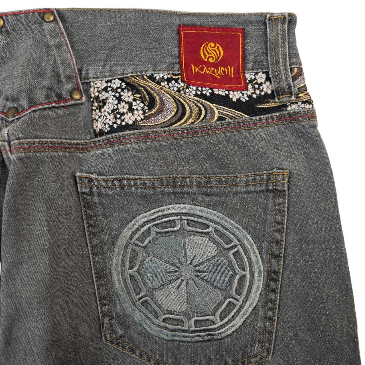 Other Vintage Koi Fish Japanese Embroidered Denim Jeans Size W34 Size US 34 / EU 50 - 5 Thumbnail
