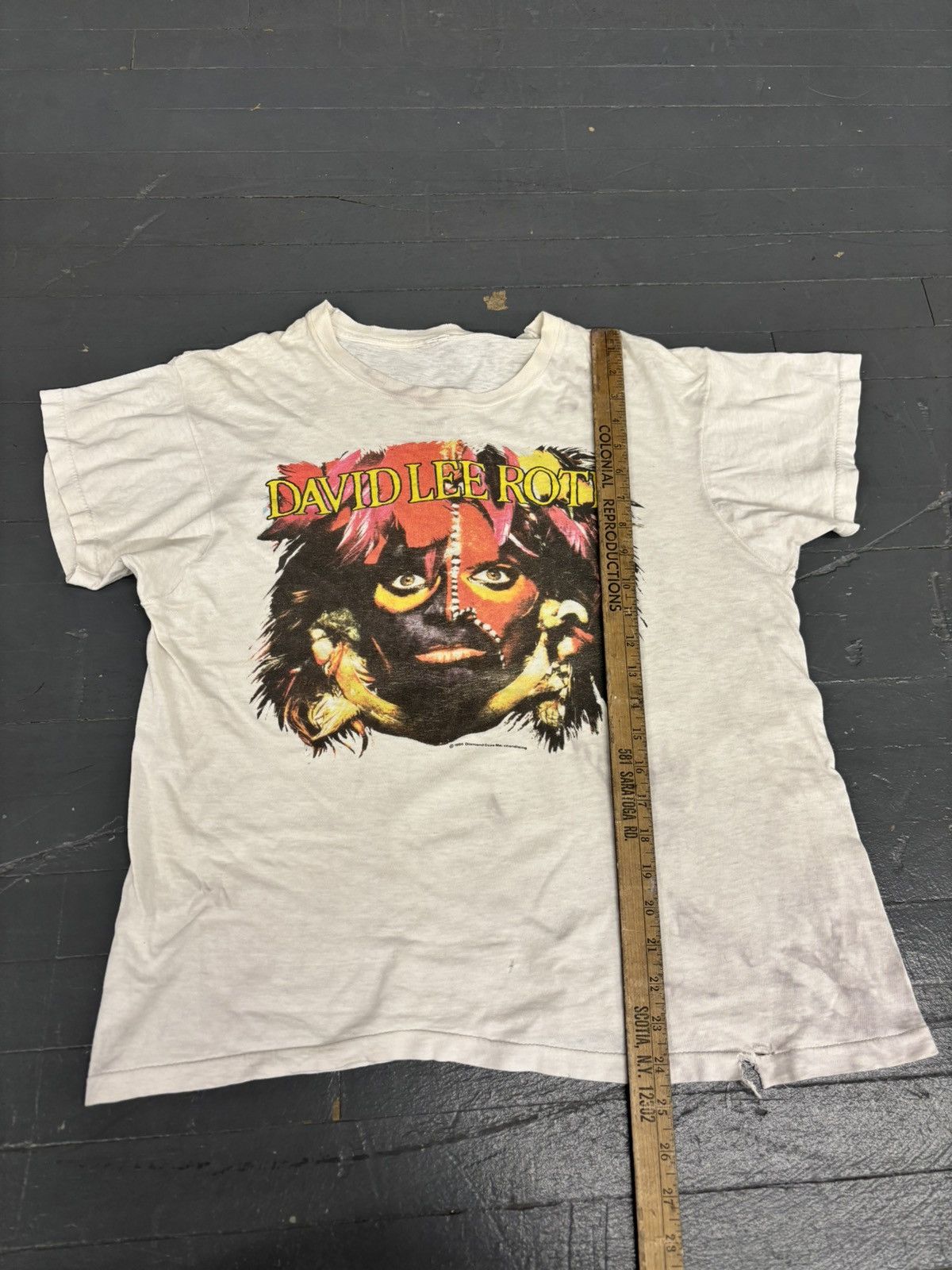 Band Tees × Vintage Vintage 1986 David Lee Roth World Tour tee Size US L / EU 52-54 / 3 - 4 Thumbnail