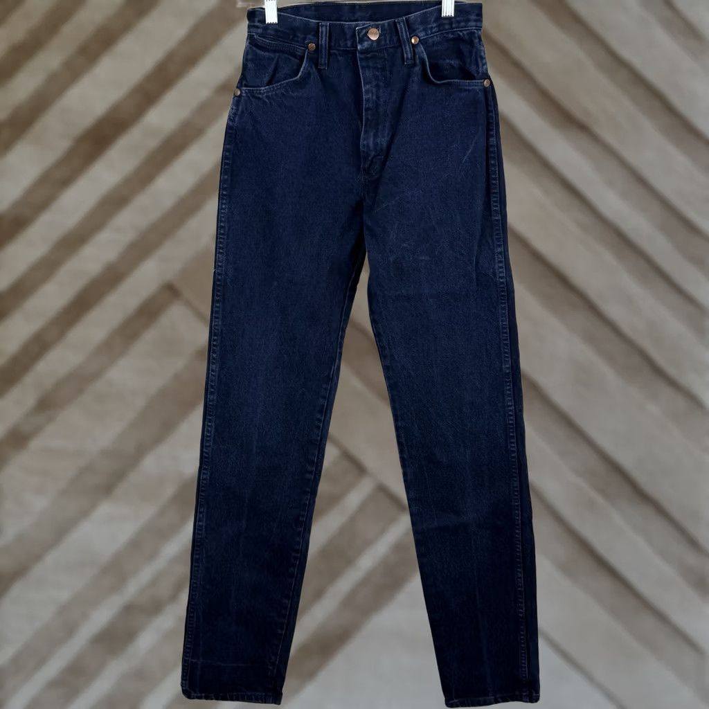 Wrangler VINTAGE Wrangler Jeans Womens 26x36 ACTUAL Dark Wash Denim Western Rodeo 90s Jeans Women 26x36 Blue 80s Rodeo Western Size 26" / US 2 / IT 38 - 1 Thumbnail