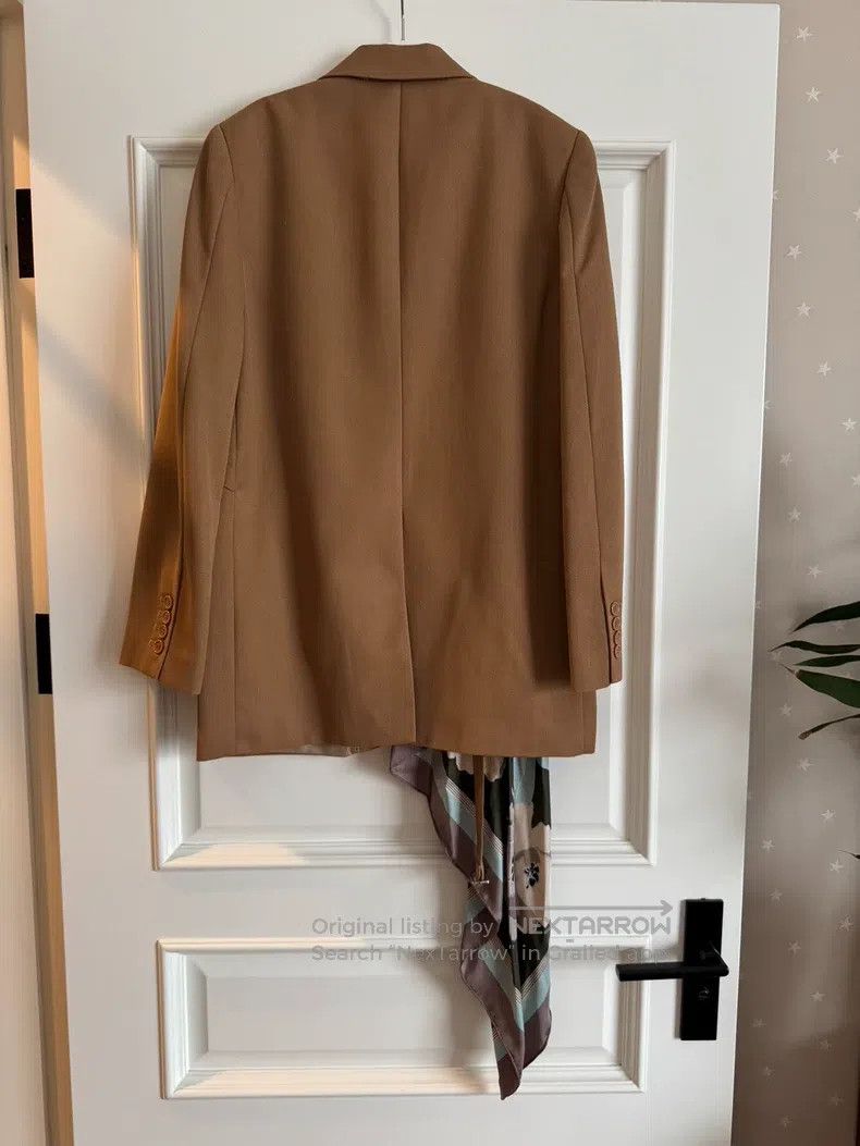 Dries Van Noten Dries Van Noten Coffee Scarf Blazer Jacket Size US S / EU 44-46 / 1 - 8 Thumbnail
