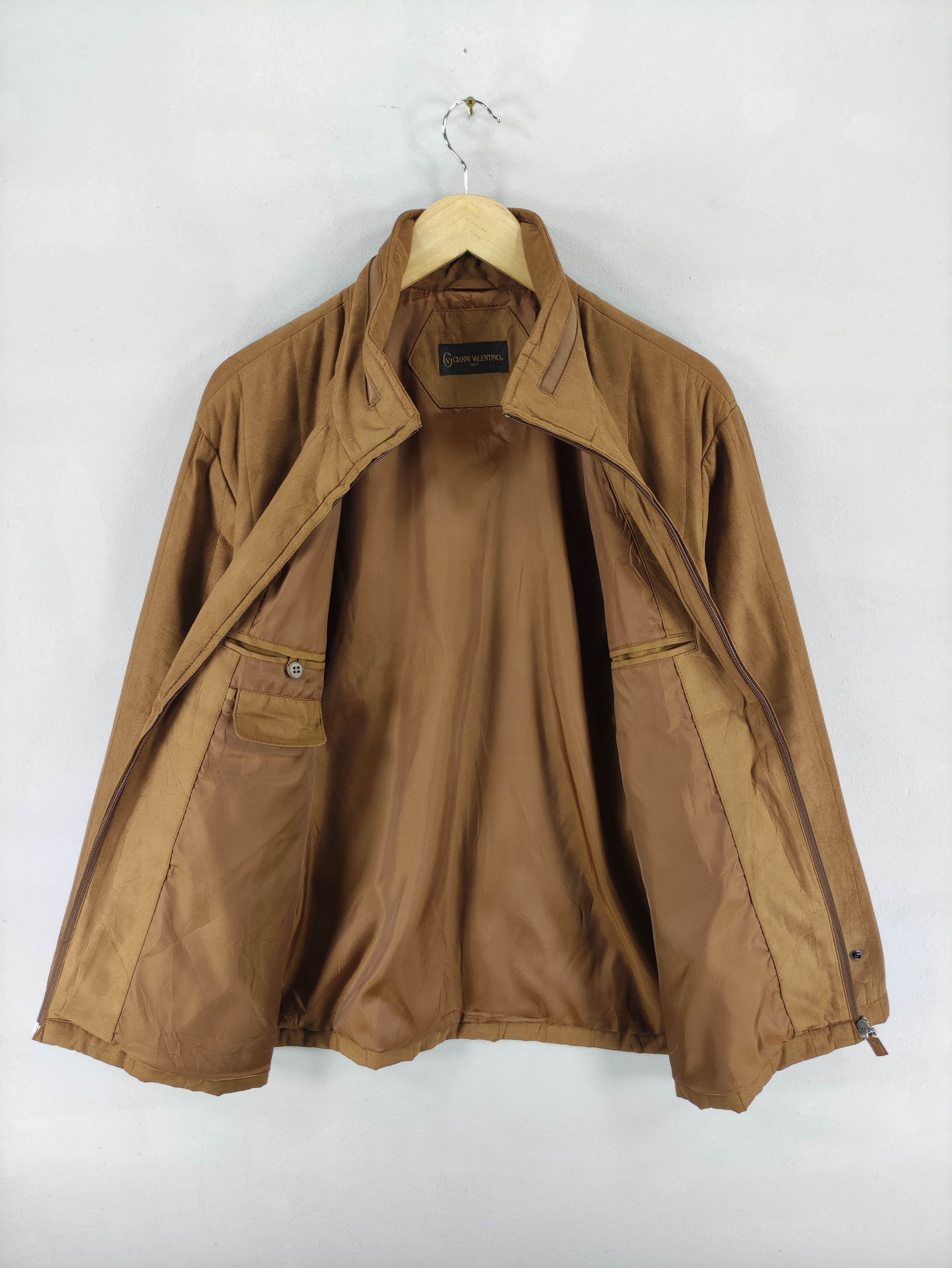 Gianni Valentino Vintage Gianni Valentino Casual Jacket Zipper Brown Size US L / EU 52-54 / 3 - 3 Thumbnail
