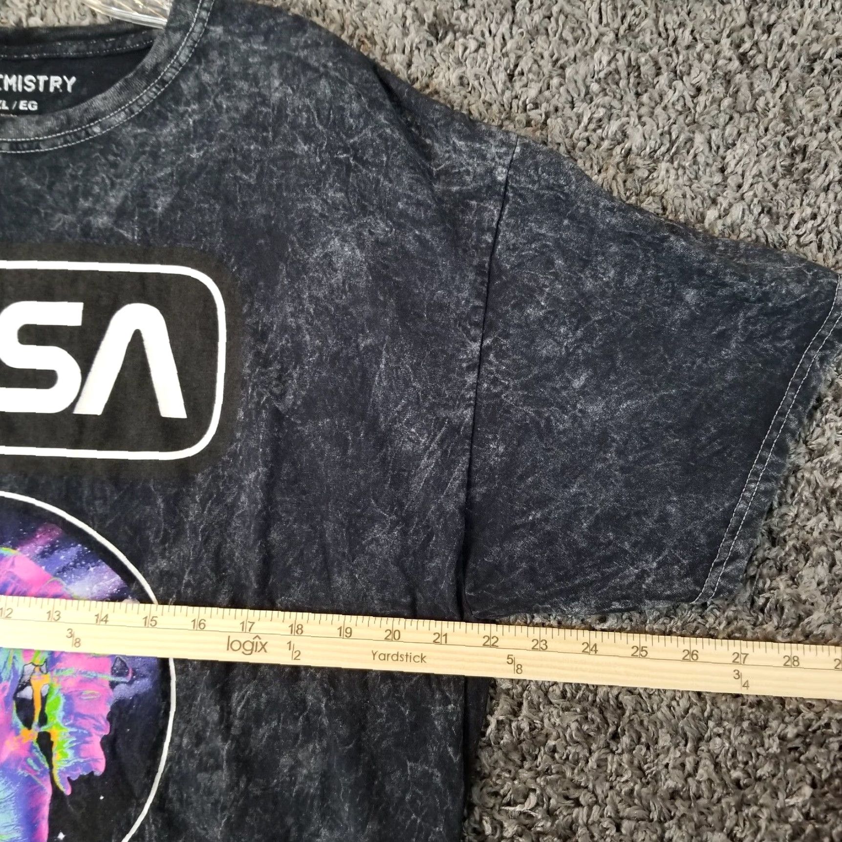 NASA NASA Multicolored Astronaut Chemistry Mens Short Sleeve Black T-Shirt Adult XL Size US XL / EU 56 / 4 - 6 Thumbnail