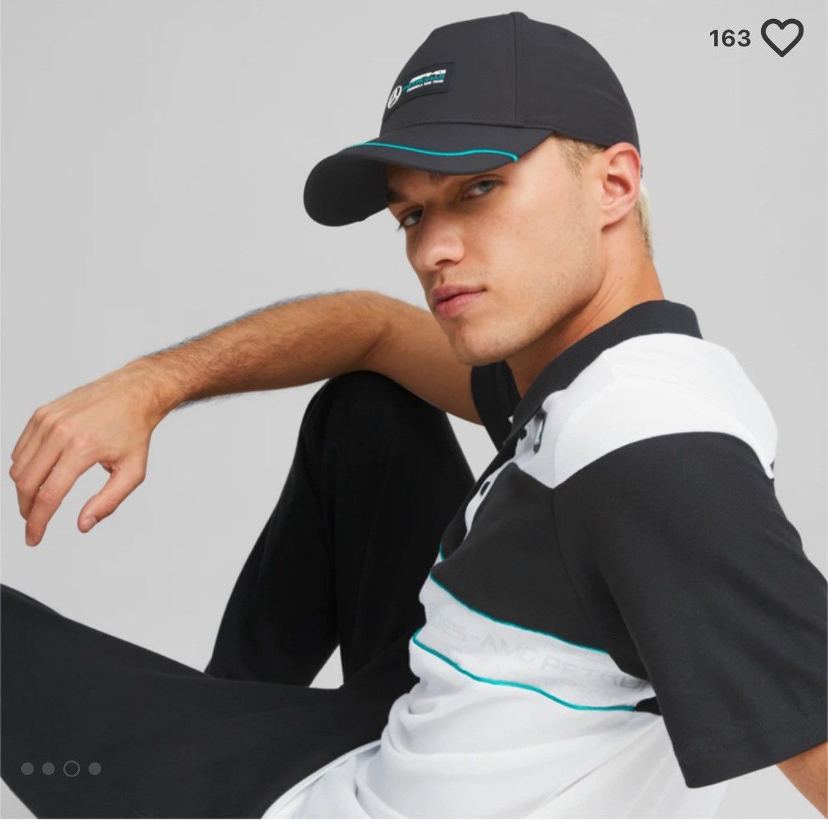 Mercedes-Benz Mercedes Benz AMG Petronas Motorsport Black Cap Puma Size ONE SIZE - 2 Thumbnail