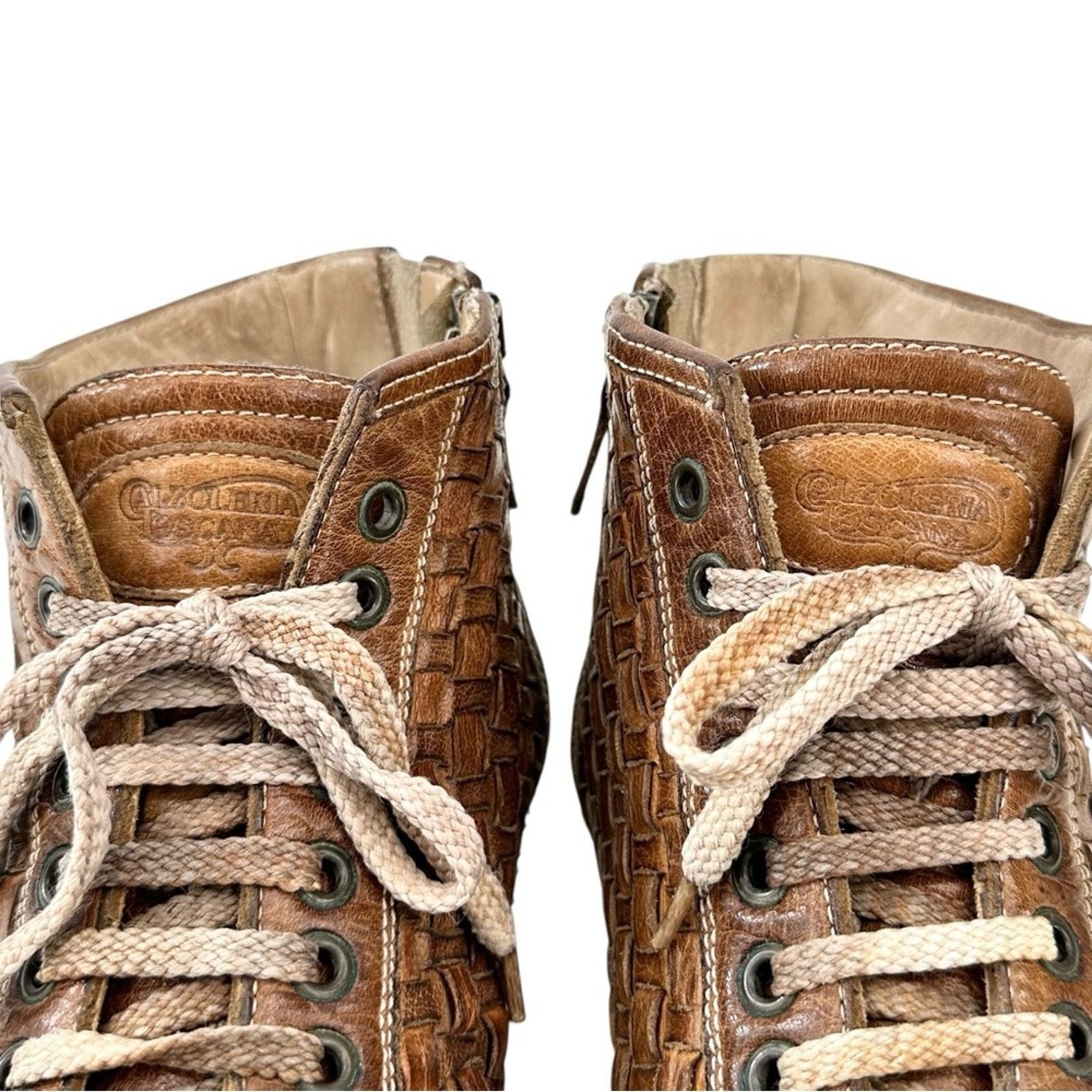 Other Calzoleria Toscana Dip-Dyed Woven High Top - Leather Shoes Size US 9.5 / EU 42-43 - 6 Thumbnail