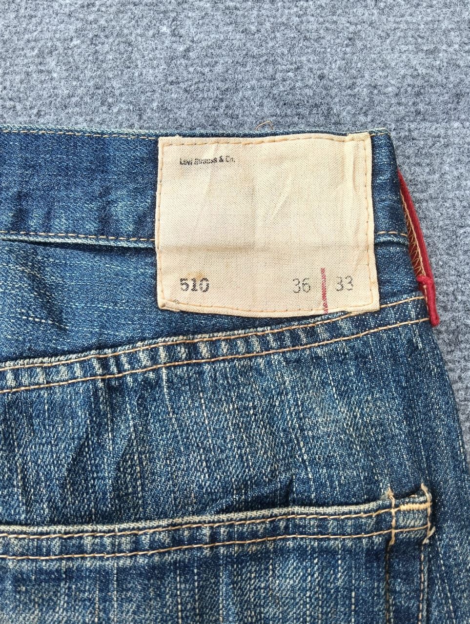 Levi's Vintage Levi's 510 Super Wide Leg Baggy Jeans Red Loop. Size US 33 - 7 Thumbnail