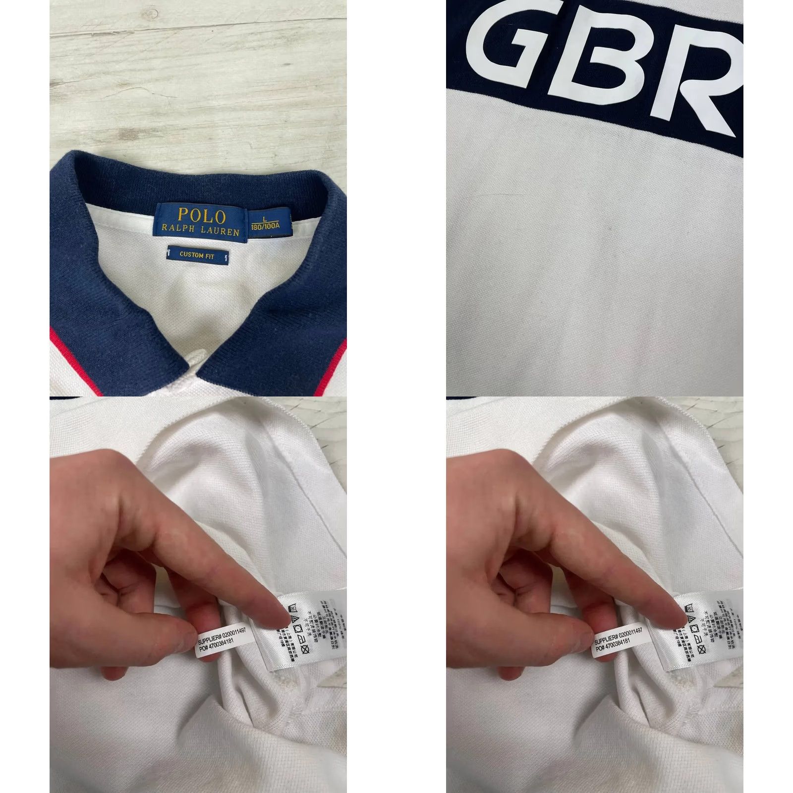 Polo Ralph Lauren VINTAGE Polo Ralph Lauren Polo Shirt Rugby Polo Shirt Men L White GBR Great Britain Shirt Men L White Rugby 70s 80s 90s Size US L / EU 52-54 / 3 - 8 Thumbnail