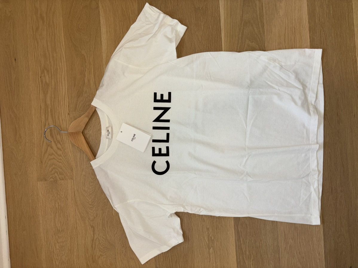 Celine CELINE LOOSE T-SHIRT IN COTTON JERSEY Size M / US 6-8 / IT 42-44 - 5 Thumbnail