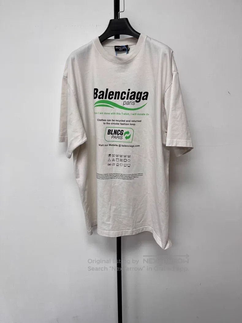 Balenciaga Balenciaga Logo print casual classic round neck short slee Size US XS / EU 42 / 0 - 1 Thumbnail