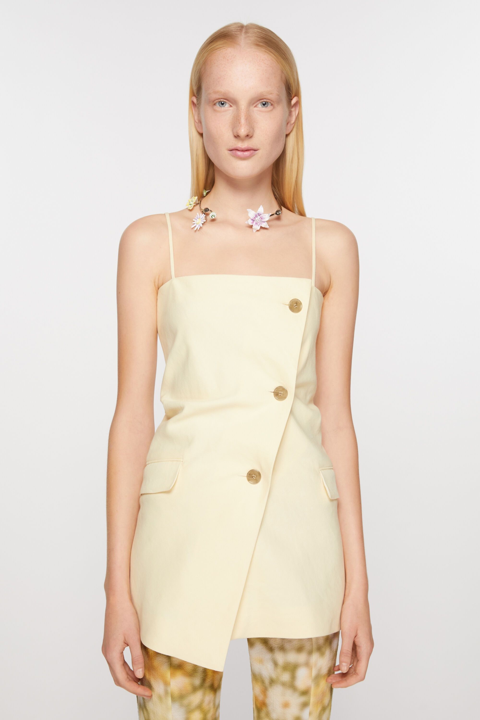Acne Studios o1y0725 Tank Top in Pastel Yellow Size S / US 4 / IT 40 - 5 Thumbnail