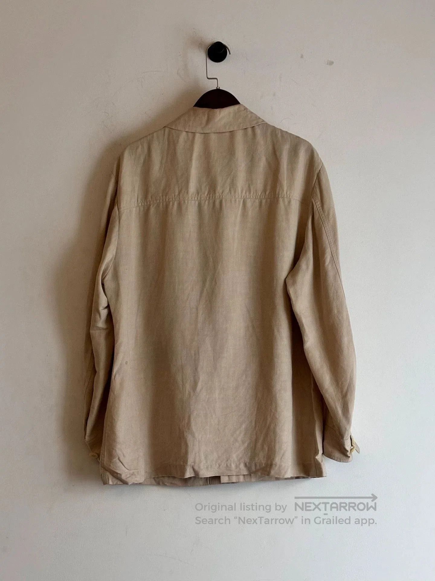 Yohji Yamamoto Beige Long Sleeve Button. Size US M / EU 48-50 / 2 - 5 Thumbnail
