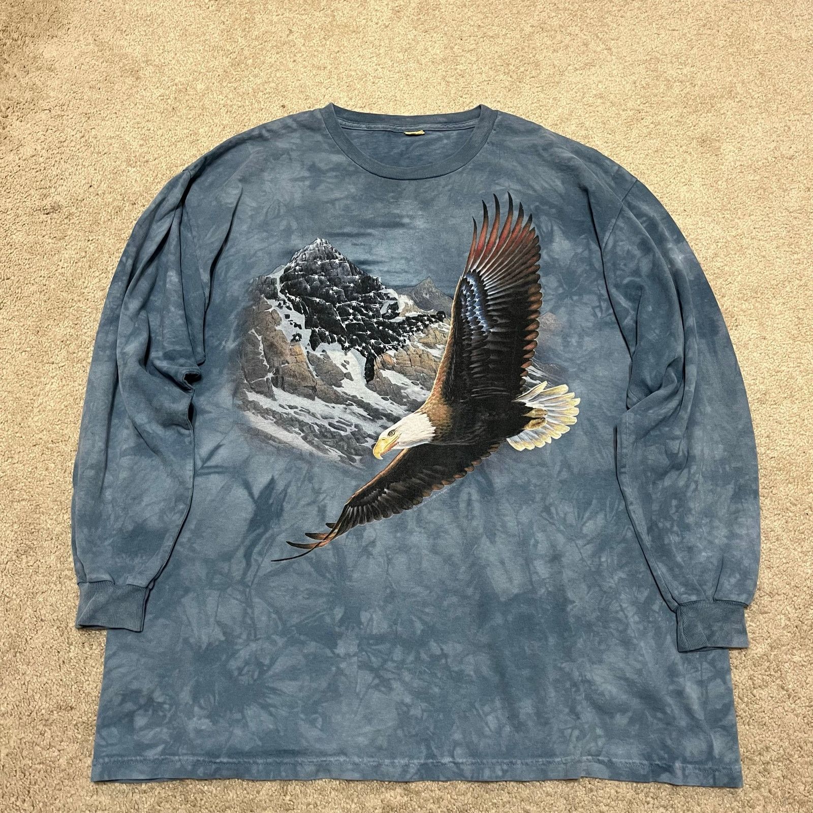 The Mountain Vintage The Mountain Eagle Flying Mountains Long Sleeve XL Size US XL / EU 56 / 4 - 1 Thumbnail
