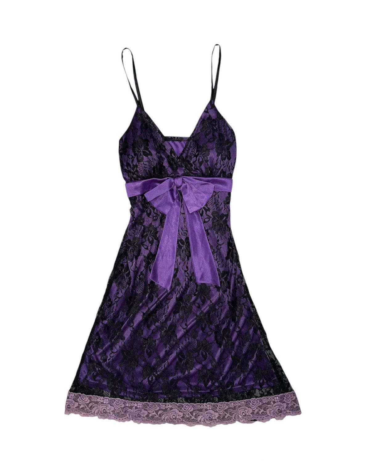 Japanese Brand Japanese purple lace mini dress 👾🎀 Size S / US 4 / IT 40 - 1 Thumbnail