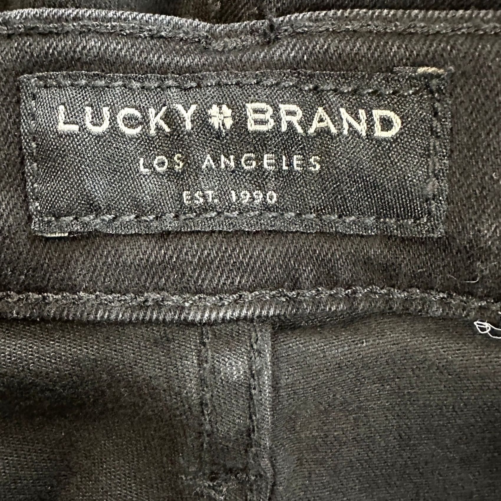 Lucky Brand Lucky Brand 412 Men Slim Fit Jeans 32X30 Black Denim Athletic Pocket 5 Pocket Stretch NEW Size US 32 / EU 48 - 4 Thumbnail
