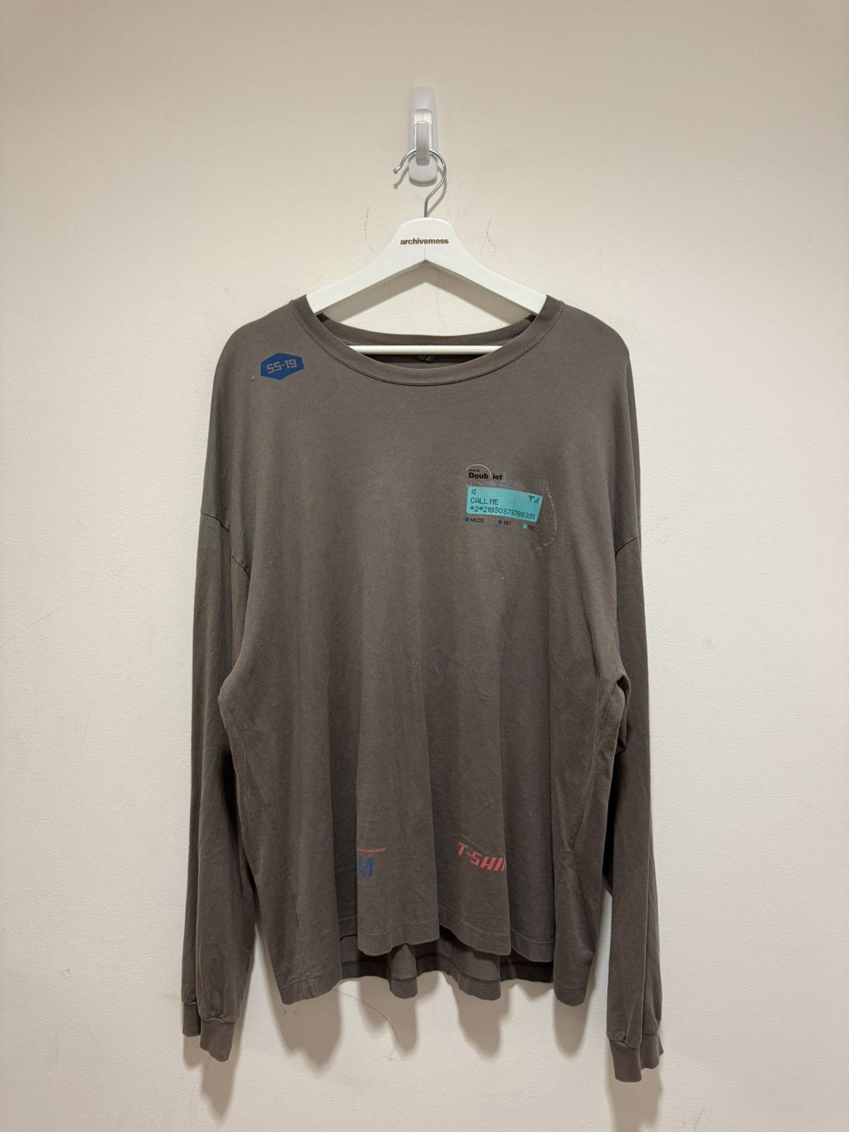 Doublet Doublet Call Me 19 SS Long Sleeve T-Shirt Size US M / EU 48-50 / 2 - 1 Thumbnail