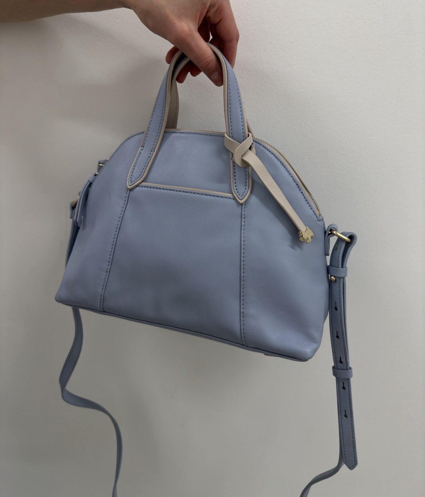 Other Radley Leather Blue Bovine Real Leather Hand Bag Size ONE SIZE - 3 Thumbnail