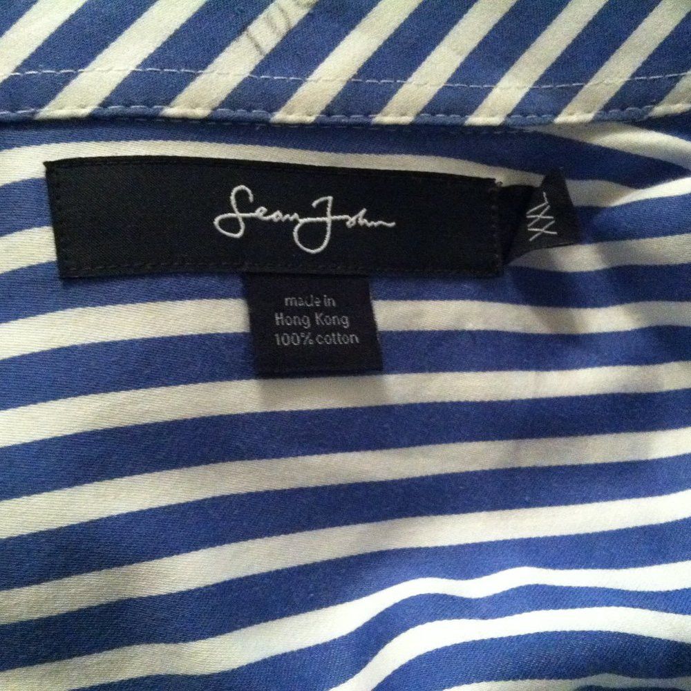 Sean John SEAN JOHN MEN'S BLUE 100%COTTON CASUAL SHIRT SIZE: XXL Size US XXL / EU 58 / 5 - 5 Thumbnail