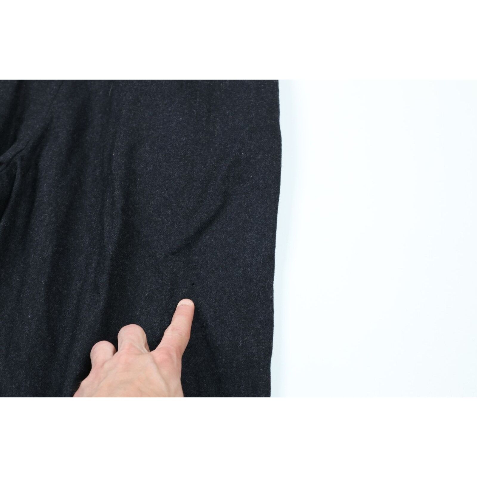 Vintage Vintage 30s Heavyweight Wool Pleated Cuffed Wide Leg Pants Size US 30 / EU 46 - 15 Thumbnail