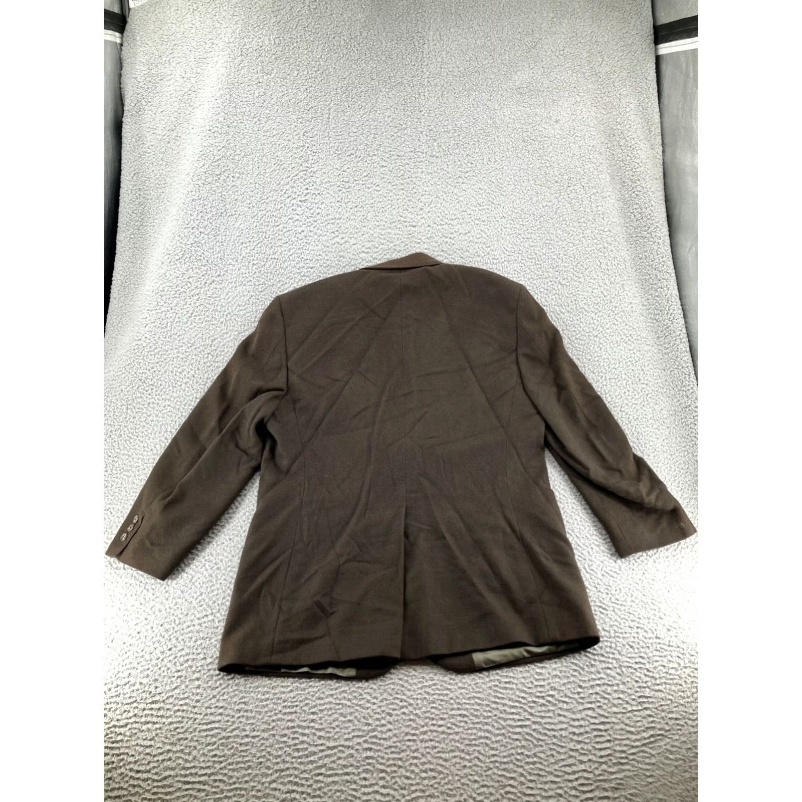 Brooks Brothers VINTAGE Brooks Brothers Camel Hair Blazer Mens 45 Brown Sport Coat Suit Jacket 2 Piece Six-Button Regular Size 44 Chest Brown Men Cowboy? Size 44R - 2 Thumbnail