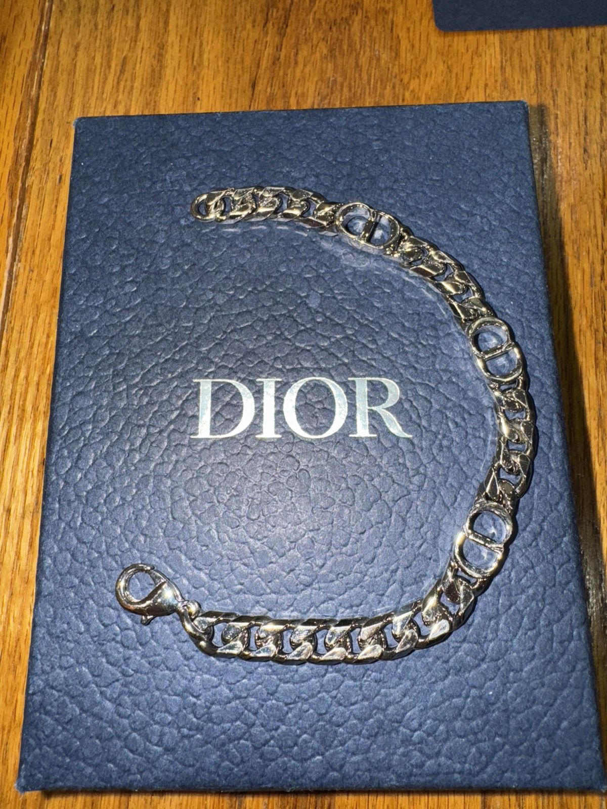 Christian Dior Monsieur CD Icon Thin Chain Link Bracelet Size ONE SIZE - 2 Thumbnail