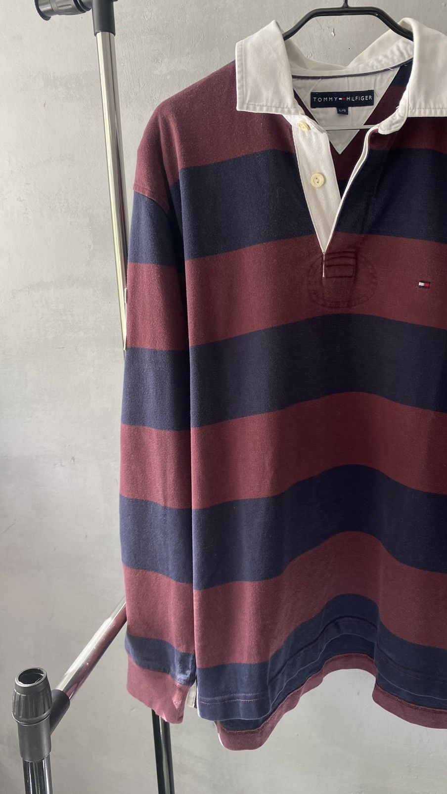 Tommy Hilfiger Vintage Tommy Hilfiger striped rygby shirt size L Size US L / EU 52-54 / 3 - 2 Thumbnail