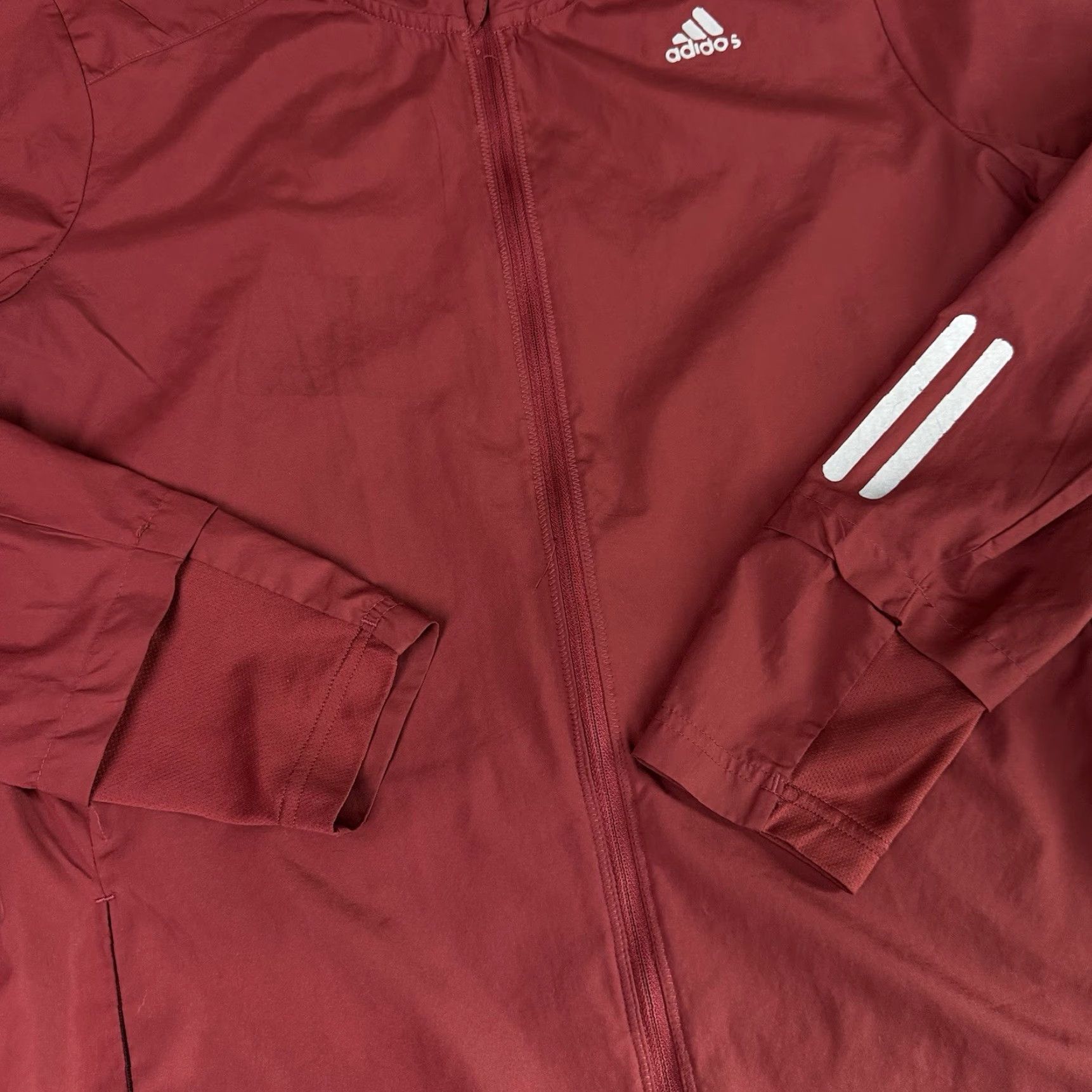 Adidas Adidas Sweatshirt Mens Medium Red Windbreaker Energy Running Full Zip Reflective Size US M / EU 48-50 / 2 - 4 Thumbnail