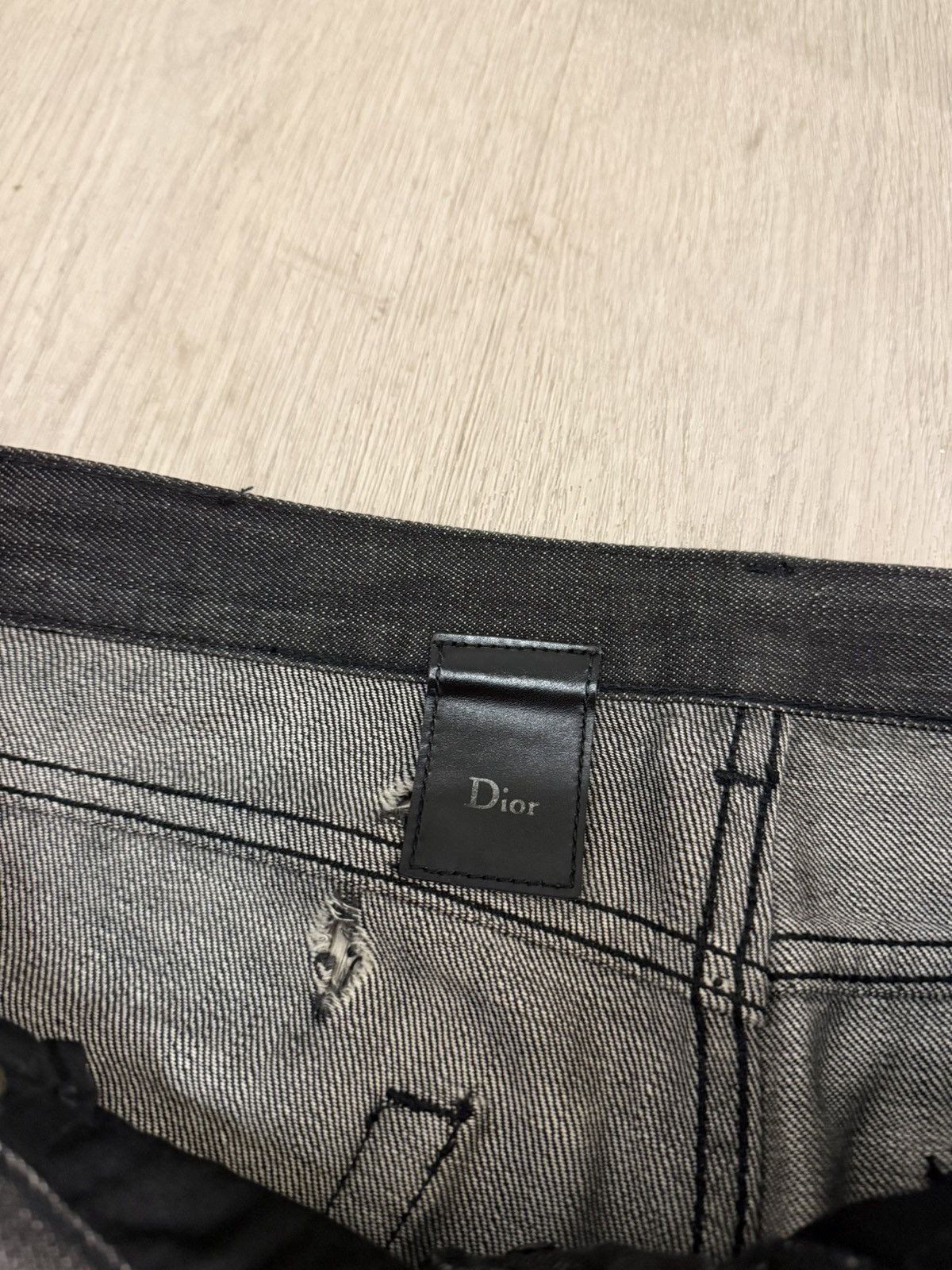 Dior Dior SS04 Hedi Slimane "Strip" Waxed Denim Size US 29 - 5 Thumbnail
