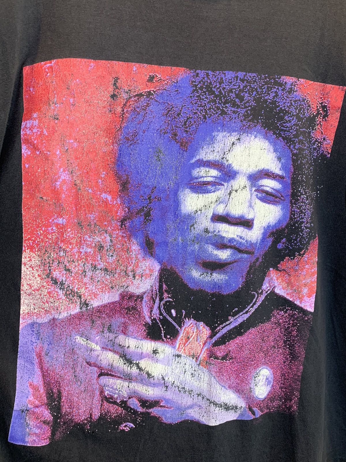 Band Tees RARE* Vintage 90’s Jimi Hendrix Backstage Pass Smoking Shirt Size US XL / EU 56 / 4 - 2 Thumbnail