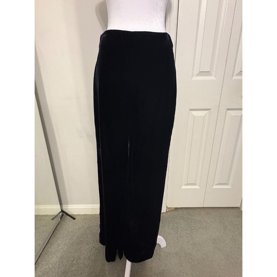 Brandon Maxwell Brandon Maxwell Wide Leg High-Rise Pants in Black Size 28" / US 6 / IT 42 - 2 Thumbnail