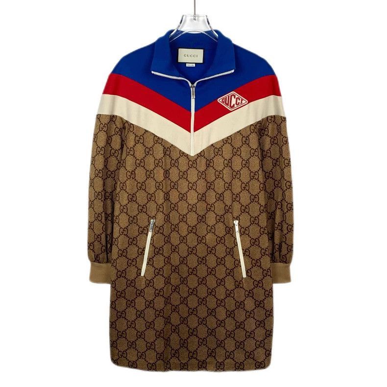Gucci Color Block Logo Half Zip Dress-2506 Size US S / EU 44-46 / 1 - 1 Thumbnail