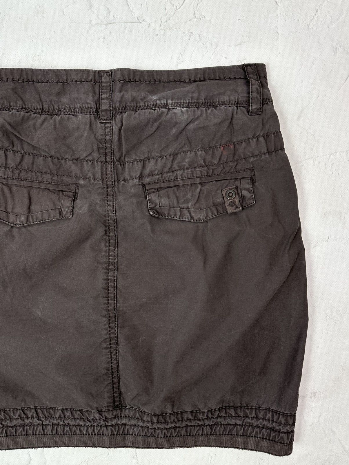 If Six Was Nine Vintage Brown Mini Skirt Size 26" / US 2 / IT 38 - 5 Thumbnail