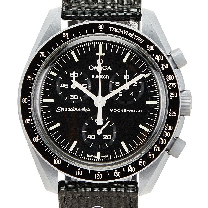 Omega Omega Omega Speedmaster MoonSwatch Mission to the Moon Ceramic Ceramic Quartz S033M100 Size ONE SIZE - 1 Thumbnail