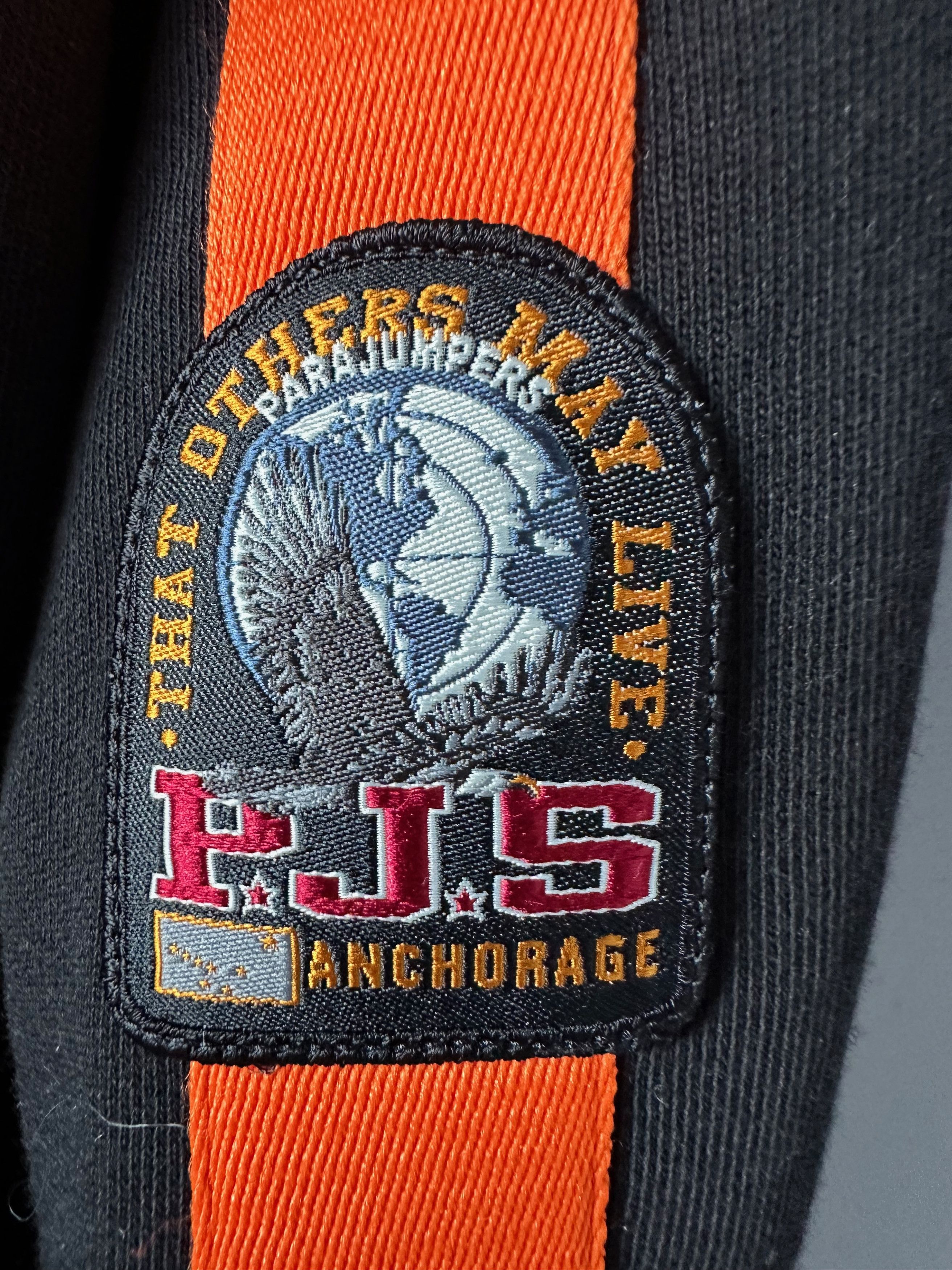 Parajumpers Parajumpers Fleece Full Zip Black Orange Hooded Sweatshirt Size US XL / EU 56 / 4 - 4 Thumbnail