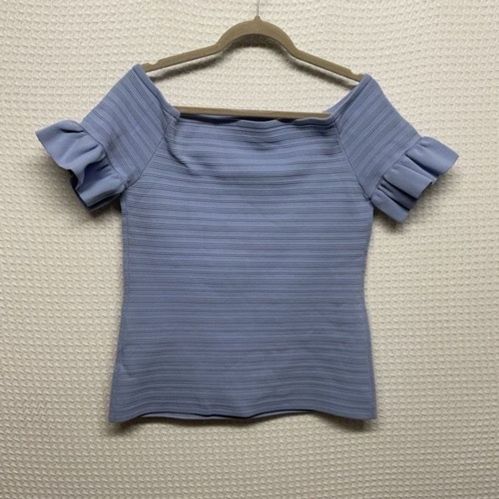 Ted Baker Ted Baker MisteeyKnitted Frill Det Off Shoulder Shirt Women5 Size XL / US 12-14 / IT 48-50 - 9 Thumbnail