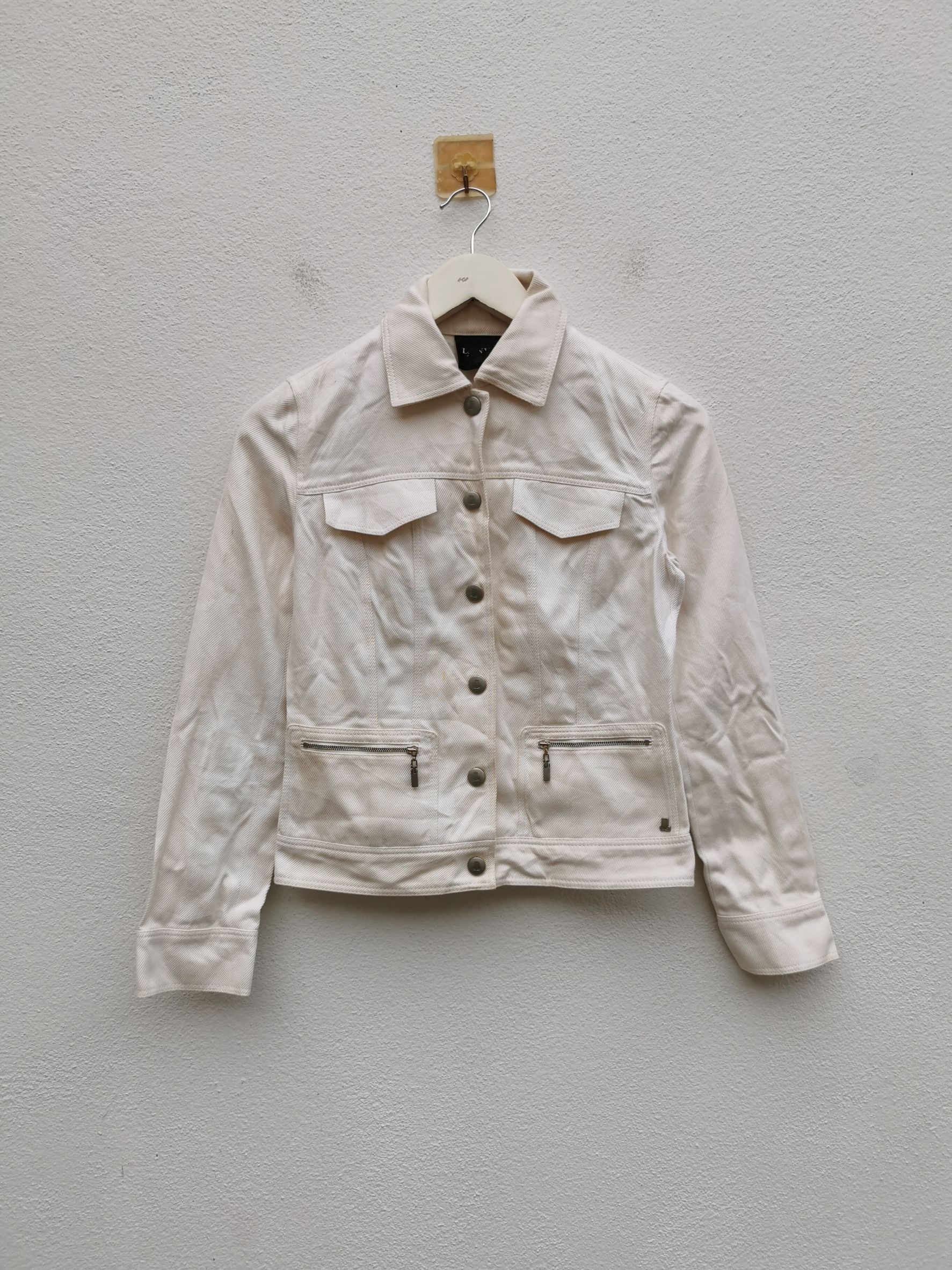 Lanvin 🔴Lanvin white denim jacket🔴 Size XS / US 0-2 / IT 36-38 - 1 Thumbnail