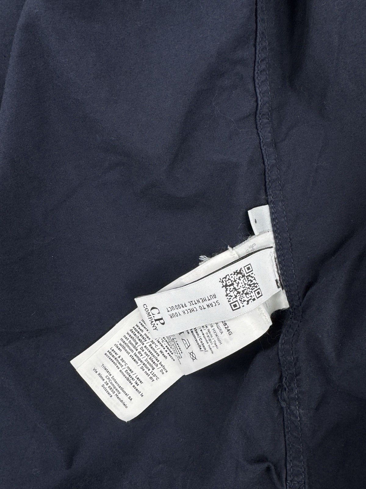 C.P. Company C.P. Company Emerized Gabardine Zipper Navy Shirt Jacket Size US S / EU 44-46 / 1 - 8 Thumbnail