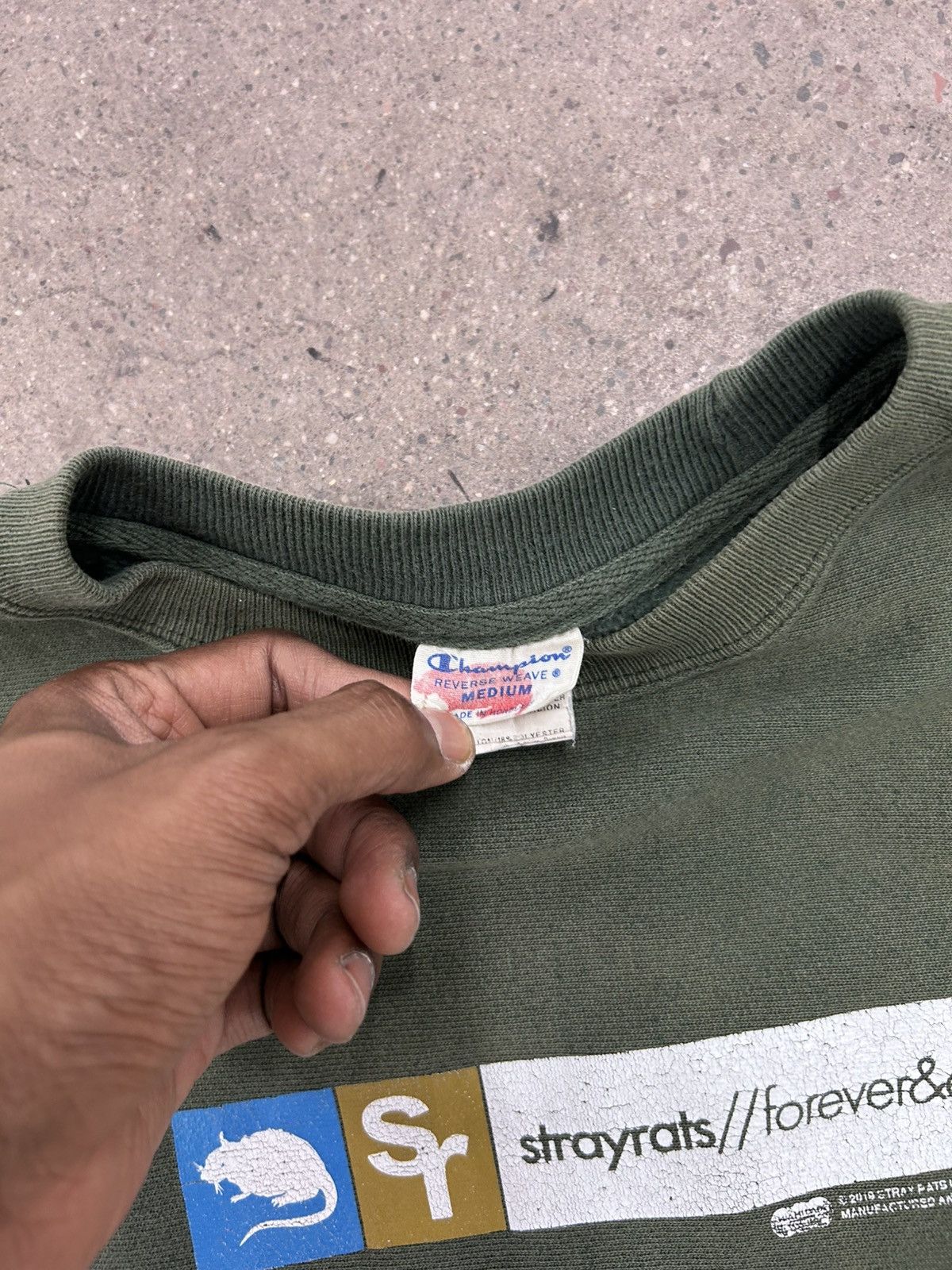 Stray Rats Stray Rats x Champions “forever&ever” crewneck Size US M / EU 48-50 / 2 - 5 Thumbnail