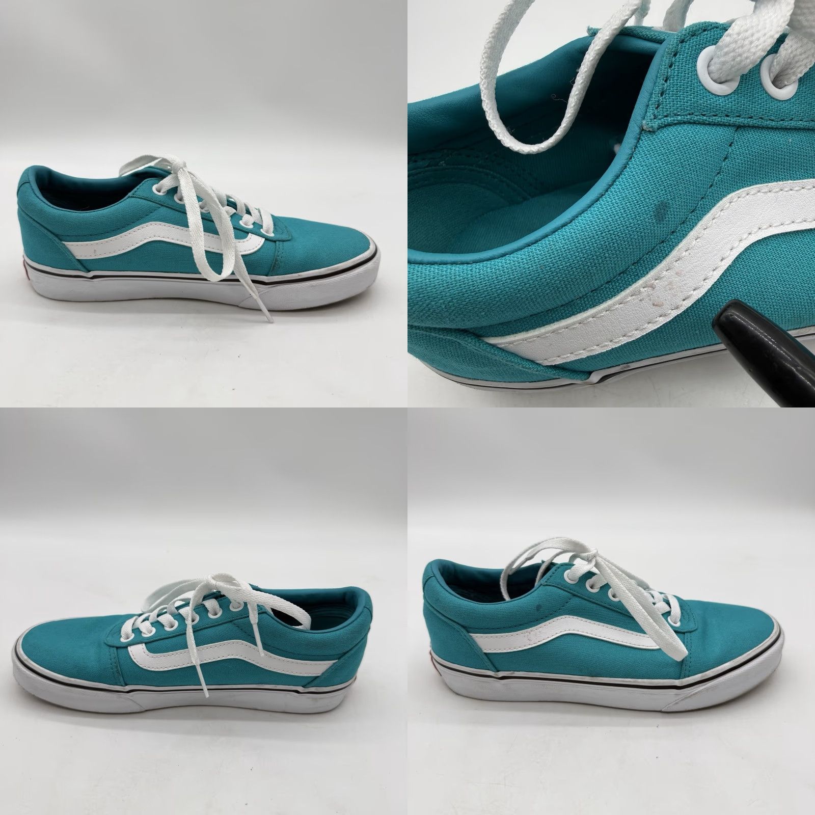 Vans VANS Ward Sneaker Women Blue White Canvas Low Top 7.5 Size M / US 6-8 / IT 42-44 - 8 Thumbnail
