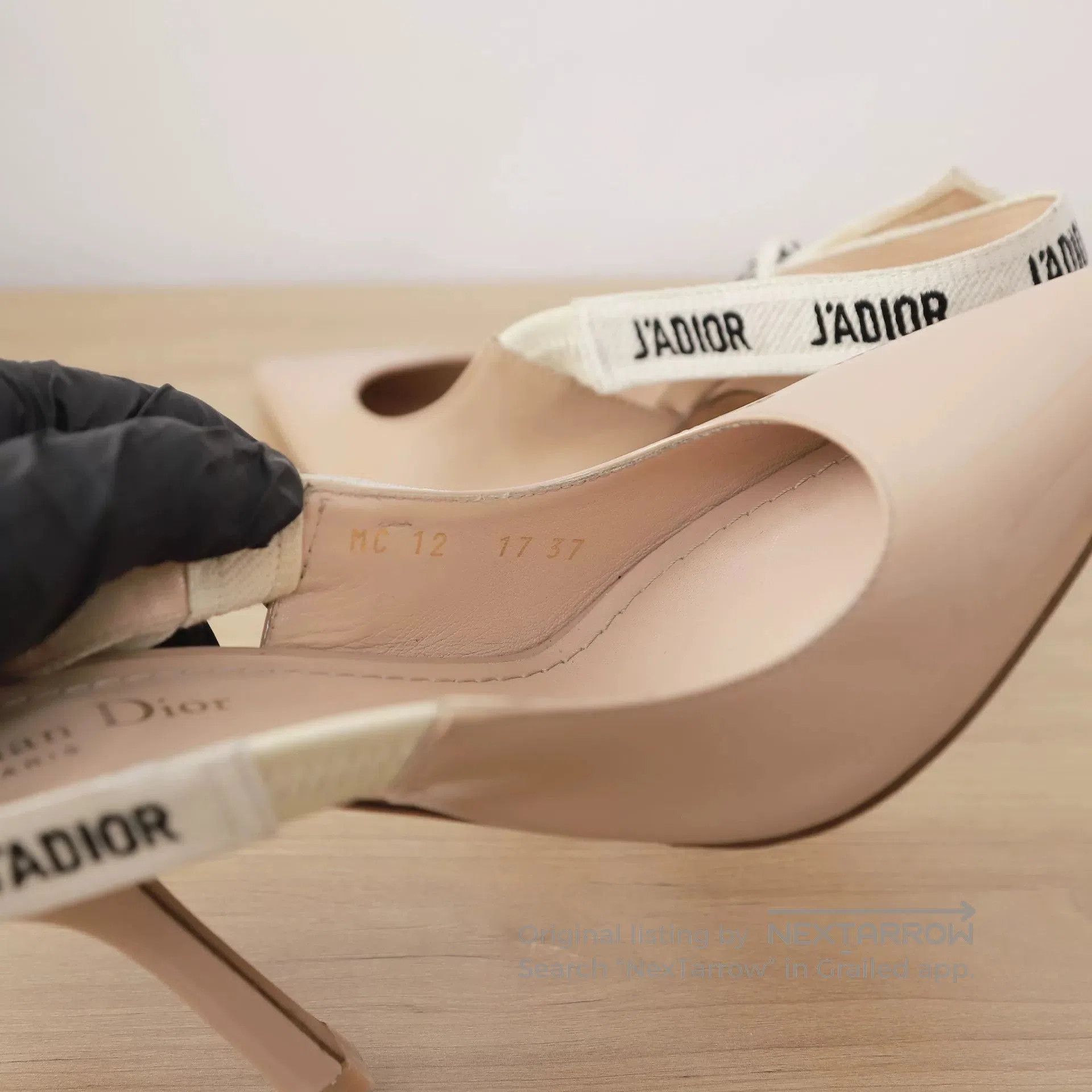 Dior Dior J'Adior Nude Fabric Strap Heels. Size US 6 / IT 36 - 9 Thumbnail
