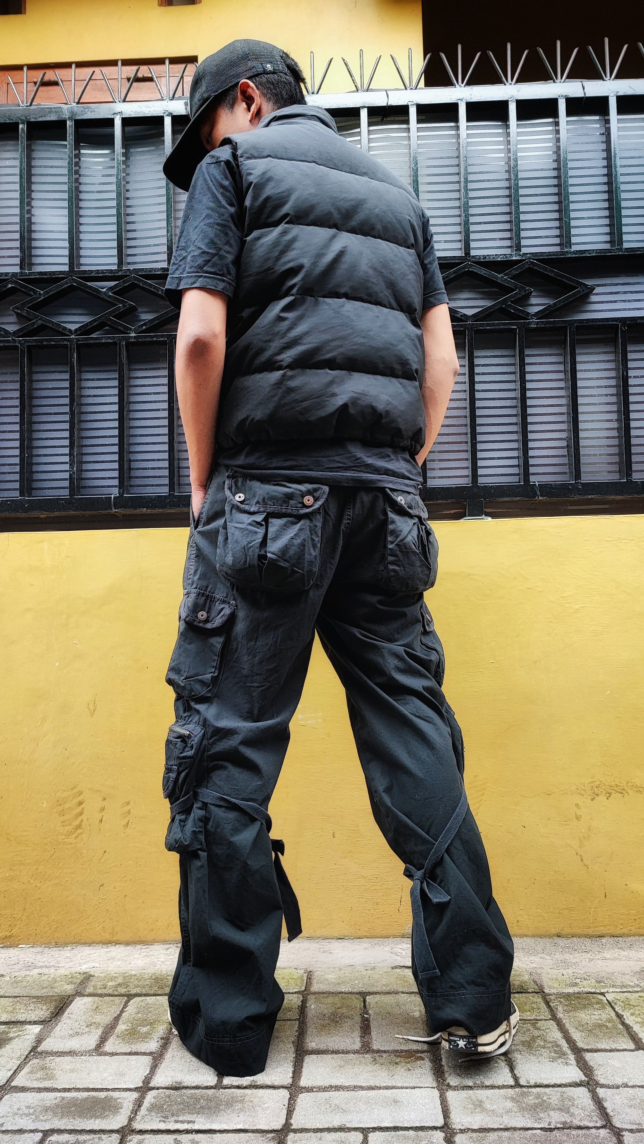 Japanese Brand 🎸Hendrix Project Archival 3d flared cargos🎸 Size US 36 / EU 52 - 10 Thumbnail