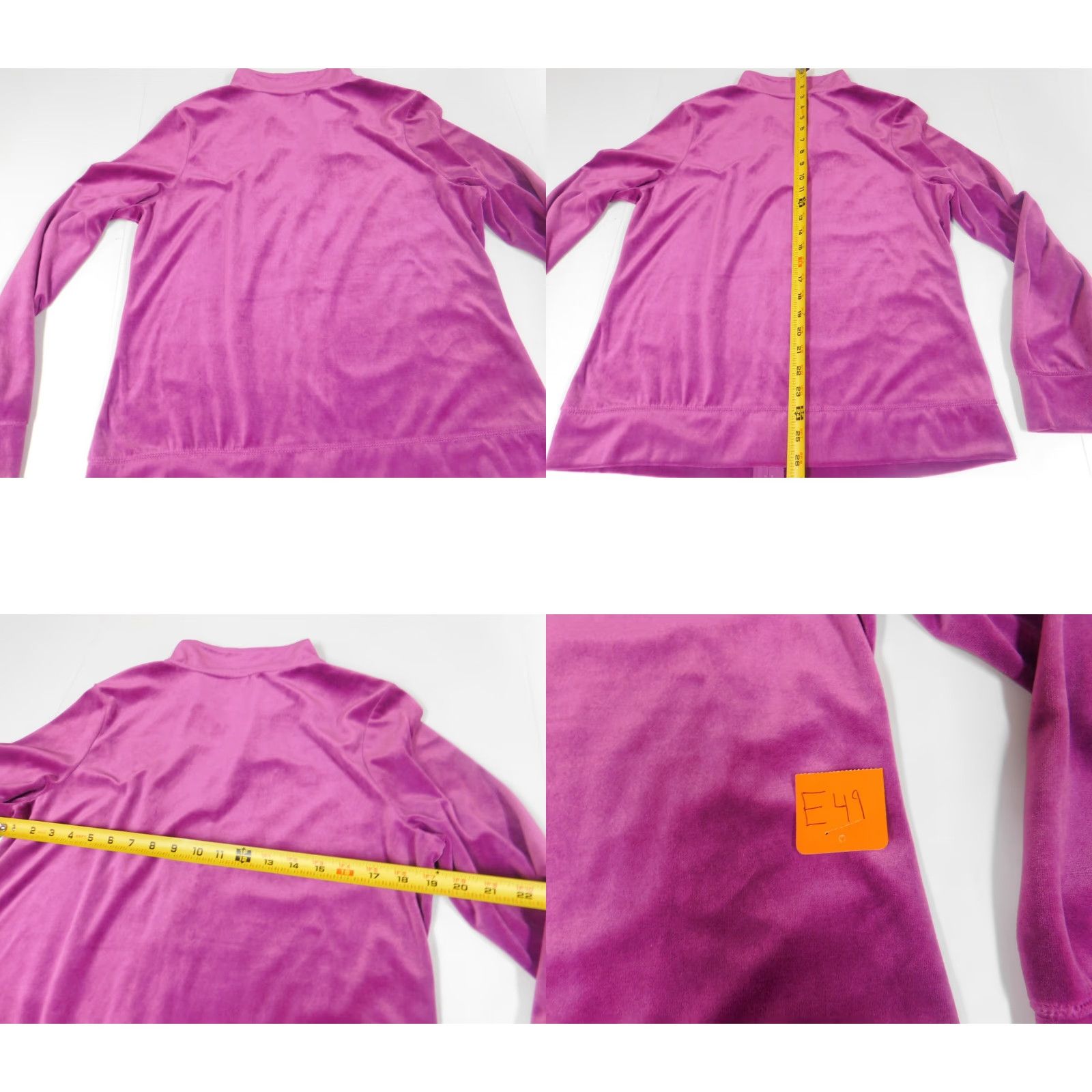 Faded Glory Faded Glory Womens Cardigan Sweater L Pink Puff Sleeve Knit Cotton Bow Button Regular Winter Full Zip Size L / US 10 / IT 46 - 8 Thumbnail