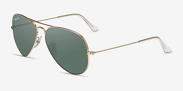 RayBan Ray-Ban Aviator Gold Sunglasses RB3025 S58 T135 Size ONE SIZE - 1 Thumbnail