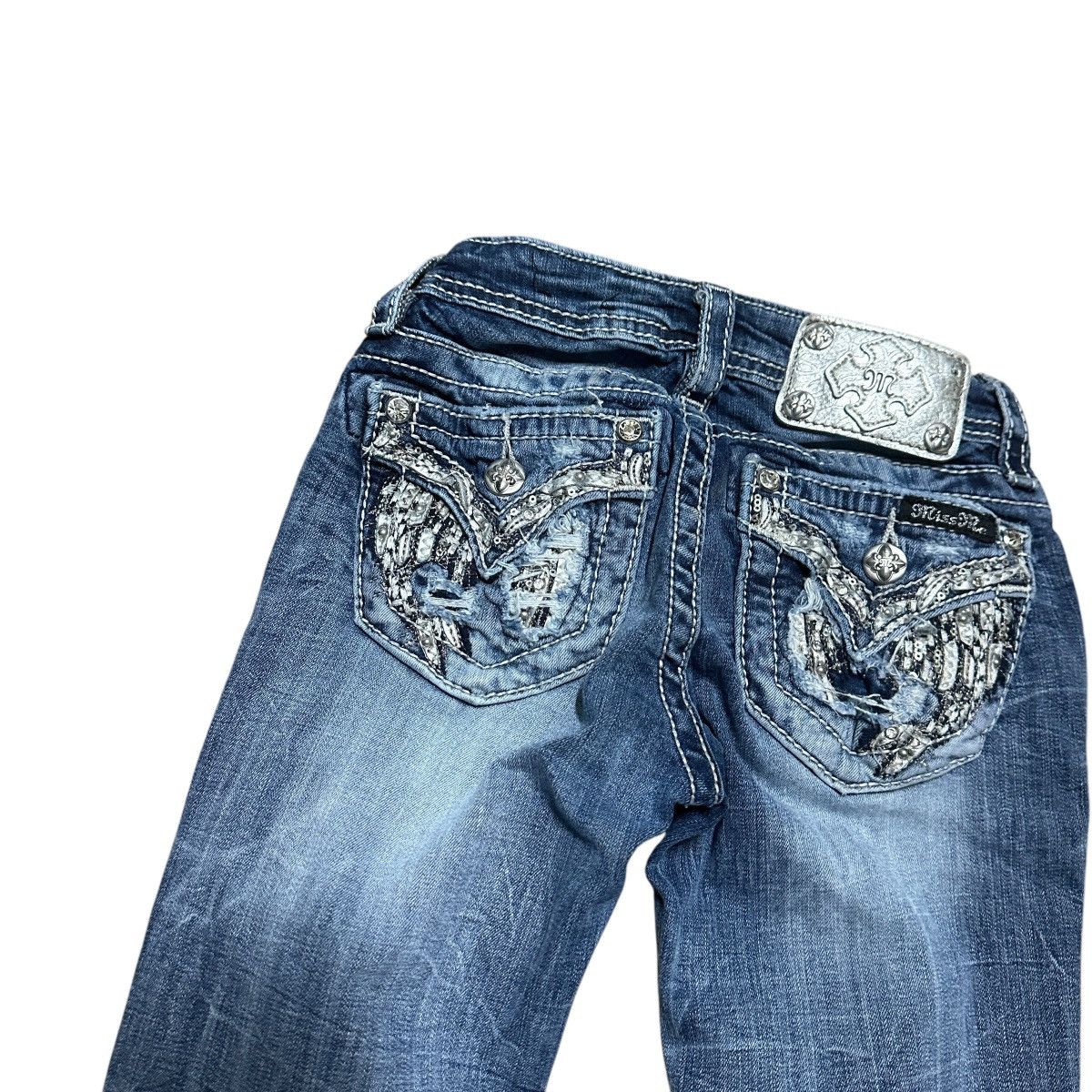 Miss Me Women’s Y2K Miss Me Skinny Blue Denim Jeans Size 30" / US 8 / IT 44 - 7 Thumbnail
