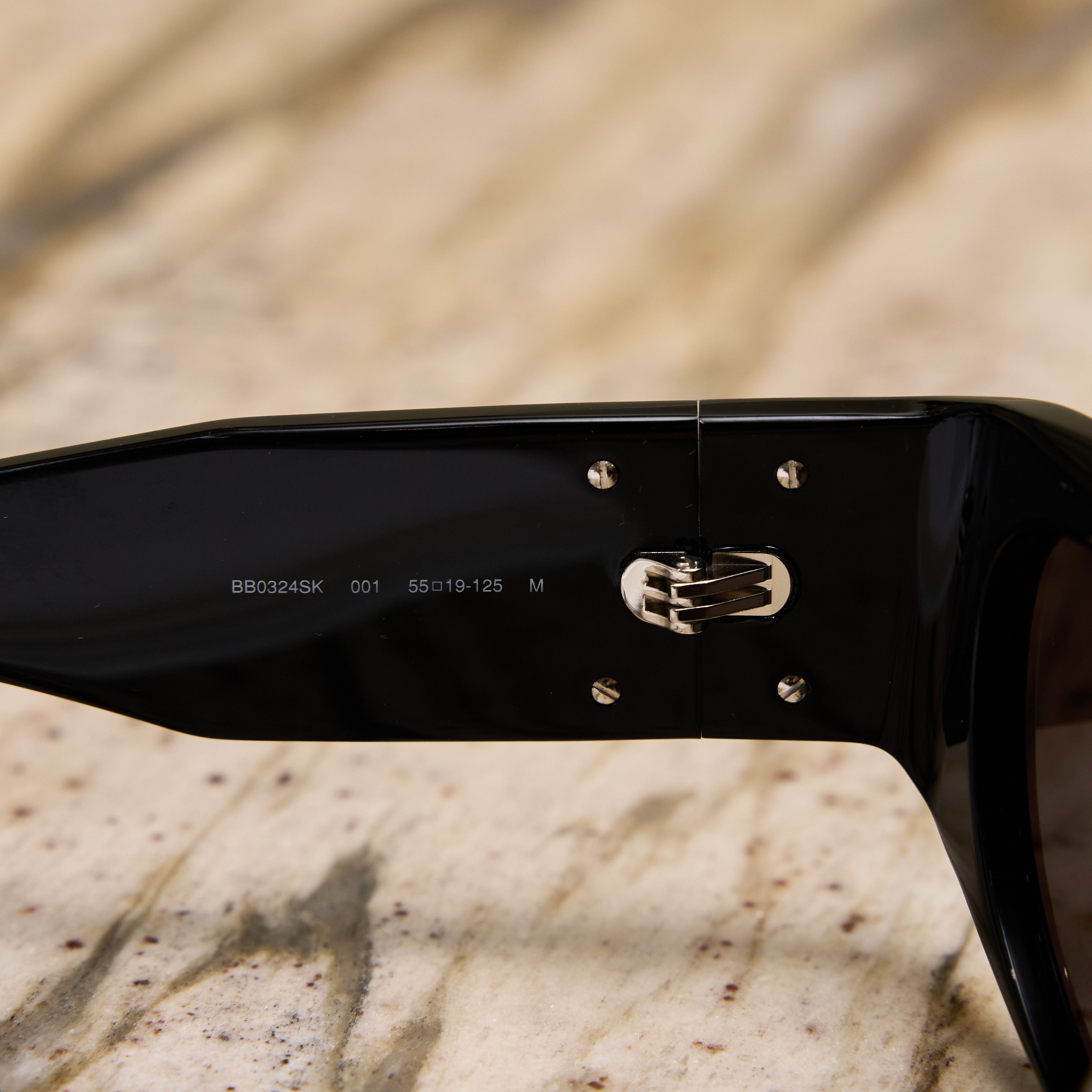 Balenciaga BALENCIAGA BB0324SK 001 Sunglasses BLACK Size ONE SIZE - 6 Thumbnail