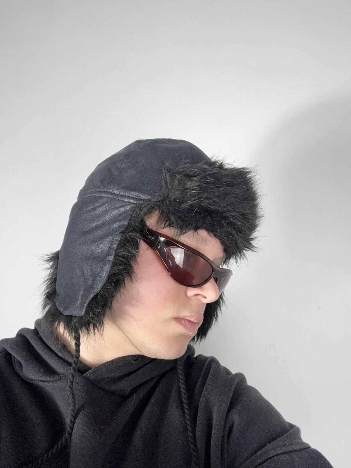 Le Grande Bleu (L.G.B.) Vintage Y2K Fuzzy Fur Ushanka Hat if six was nine LGB Style Size ONE SIZE - 9 Thumbnail