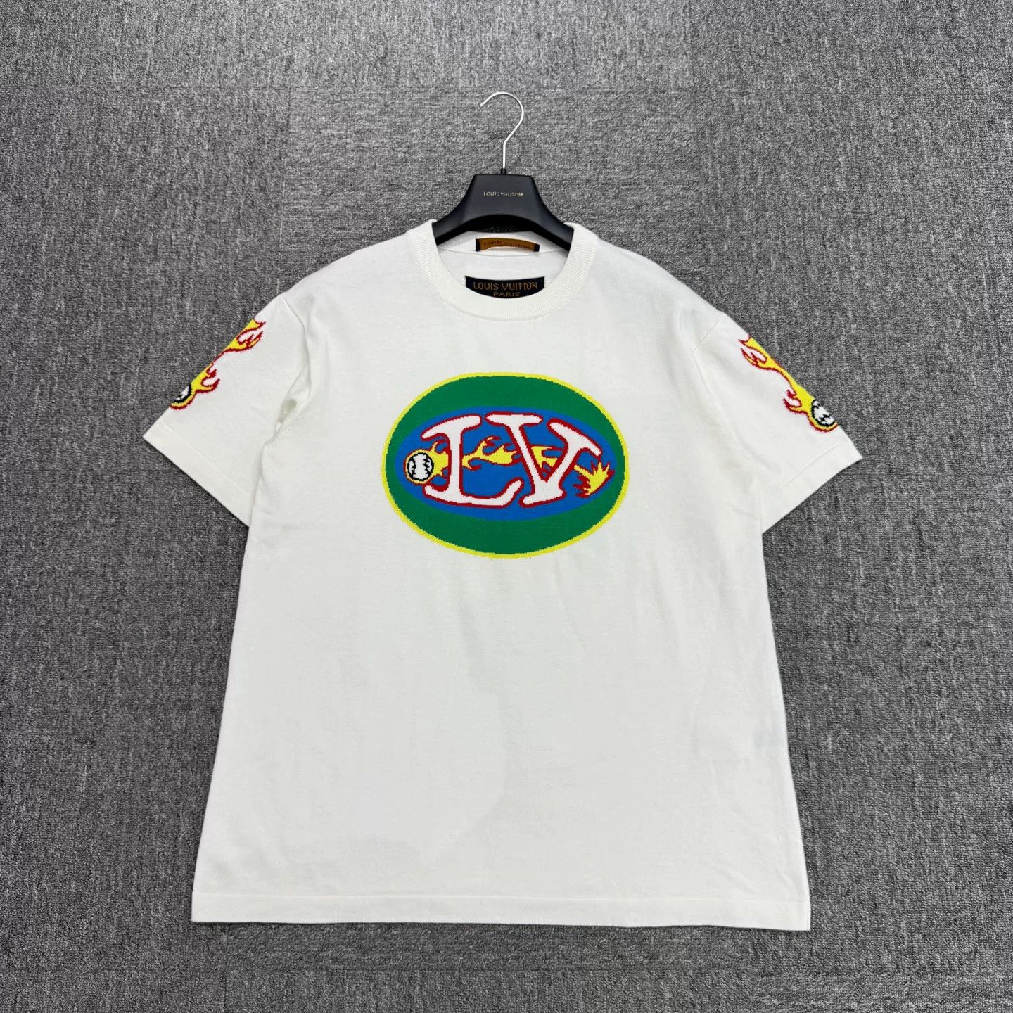 Louis Vuitton Louis Vuitton Flame Pattern Knit T-Shirt Size US L / EU 52-54 / 3 - 1 Thumbnail